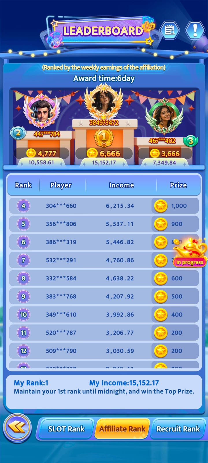 DiwaX Game Lobby and Jackpots